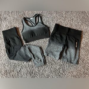 Gymshark Black Ombré set